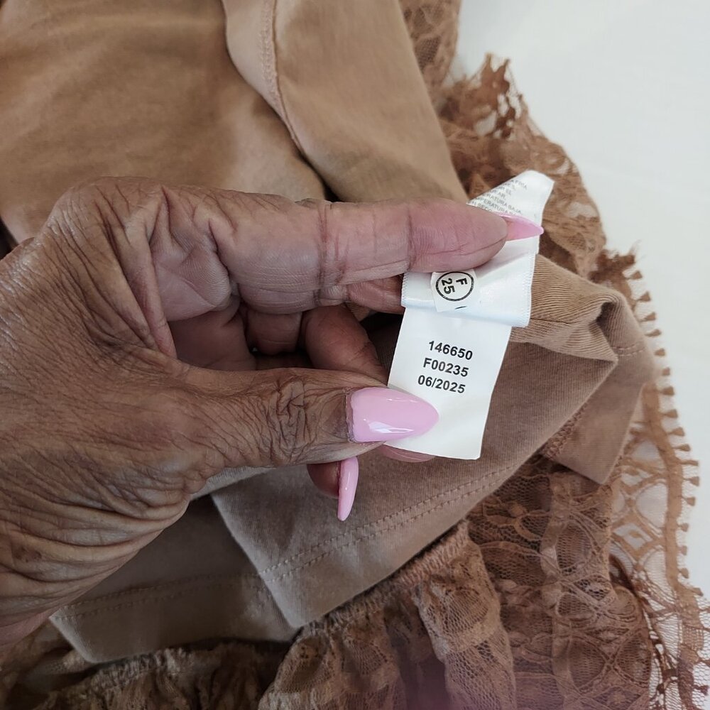 Lucky Brand Short Sleeve Lace Mini Dress Size Med - Picture 9 of 12